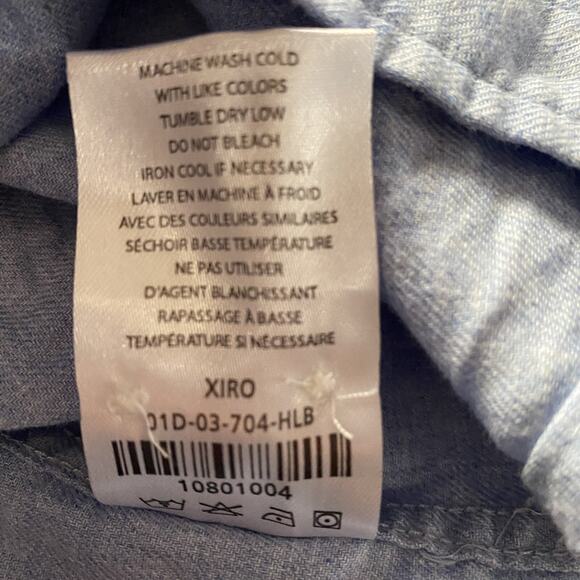 Five Four Los Angeles Shirt Men XL Blue Button Long Sleeve Lightweight Preppy - Picture 8 of 8